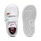 PUMA Baby-Mädchen Smash 3.0 Badges V INF Sneaker, White-Safe Lake-RED FIRE, 24 EU