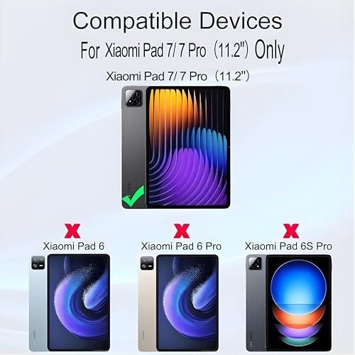 Image of OHAYO 9H Military Strength Car Display Screen Protector for Xiaomi Pad 7 / Pad 7 Pro 11.2 Inch - Ultra Hard Scratch Resistant Film, Non-Tempered, No-Glass Build, HD Clear, Full Coverage Guard for Xiaomi Mi Pad 7 & 7 Pro 11.2 inch with Easy Installation Kit