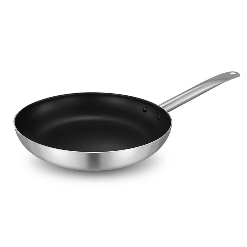 Patelnie wok ze stali nierdzewnej Patelnie z powłoką nieprzywierającą, odpowiednie do wszystkich kuchenek, w tym indukcyjnych Uchwyty Stay Cool 30 cm