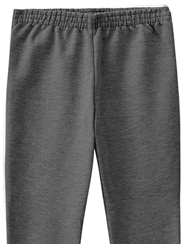 Calça Moletom Infanto Juvenil Flanelada, Punho na barra Malwee 6950. Tamanho:14;Cor:Cinza Chumbo