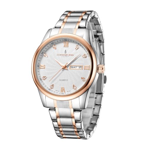 Image of London Fog Carnaby Collection Analog Watch for Men with Round Dial, Day & Date Display, Quartz Movement, Stainless Steel Strap & Water Resistant
