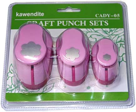Miniatura 6 de CADY Crafts - Juego de punzones de papel de 0.315 in, 0.591 in, 0.984 in, 3 unidades (flor)