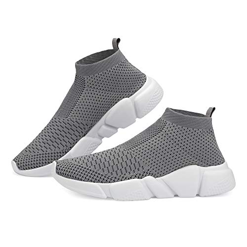 Image of Casbeam Men's Running Knit Comfortable Lightweight Breathable Casual Sports Shoes Fashion Sneakers Slip-On Walking Shoes