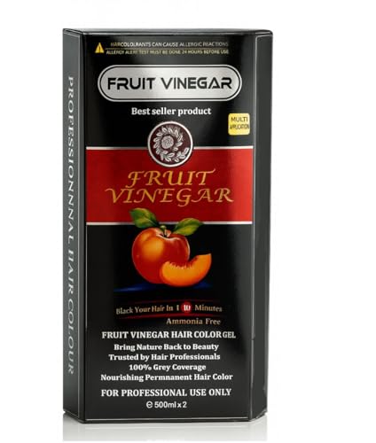 Ammonia Free 10 Minutes Hair Color Colour Gel A + B 500 ML Each Black/Natural Black (H)