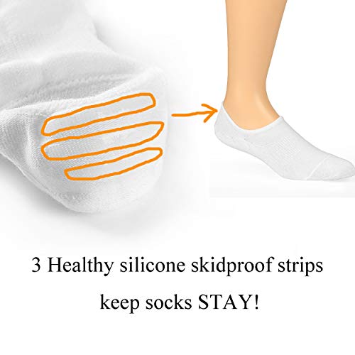 Mottee&Zconia No Show Sock Low Cut Ankle Short Socks for Men/Women Basic Casual Anti-skid Cotton Socks with Non Slip Grips2