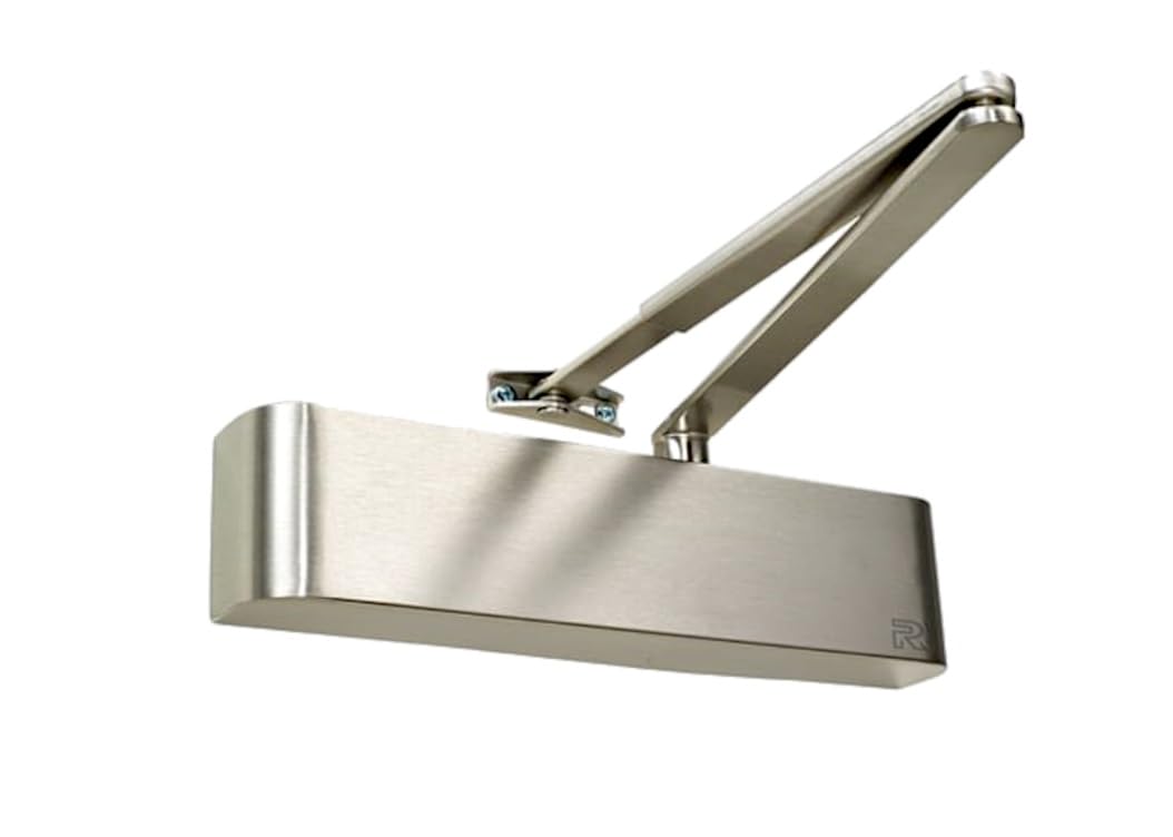 Rutland Fire Rated TS.5204 Door Closer Size EN 2-4 with Backcheck, Ideal for Doc M Contracts Being Easily Adjustable Door (Silver)