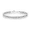 Miabella-925-Sterling-Silver-Italian-Byzantine-Bracelet-for-Women-65-7-75-8-Inch-Handmade-in-Italy Miabella Italian 925 Sterling Silver Byzantine Bracelet for Women, Handmade in Italy (Length 6.5 Inches (X-Small))