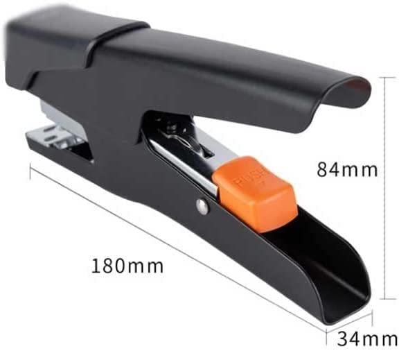 Hefter 24/6/26/6 Handhefter Schreibwaren Bürobedarf Heftklammern Bürozubehör (Color : Black)