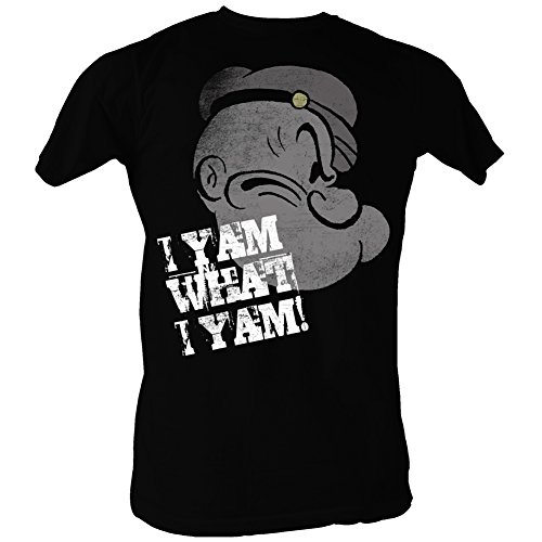Featured Product American Classics Popeye Profile I Y'Am Adult T-Shirt Tee Black Featured Product American Classics Popeye Profile I Y'Am Adult T-Shirt Tee Black