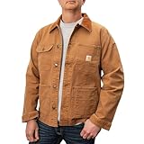 Carhartt Men's 106644 Rugged Flex® Relaxed Fit Duck Unlined Chore Coat Large Carhartt Brown