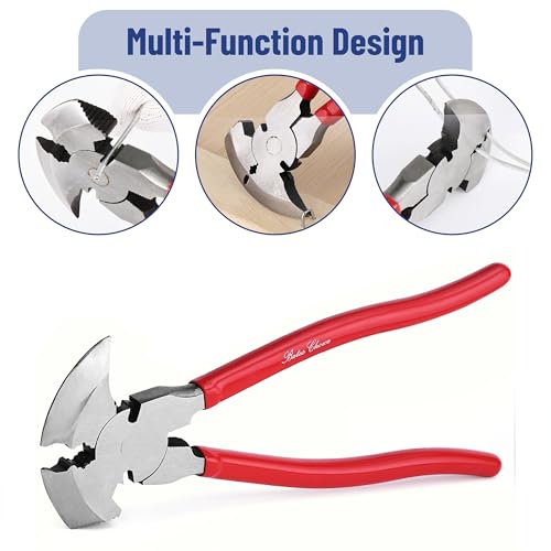 Image of Bates - Multi-Plier Fence Tool, 10.8 inch, Nail & Staple Puller, Cutting Pliers