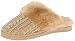 Dearfoams Women's Two Colored Cable Knit Scuff Slipper