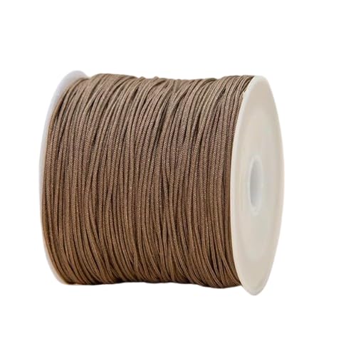 Nvzi Cordón de hilo de nailon, cordón de seda de cola de rata, cuerda de cuentas sedosa, pulseras trenzadas, collares colgantes, llaveros, fabricación de joyas B