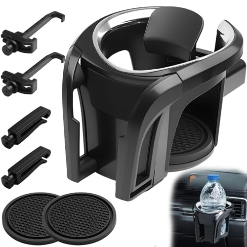 SZPXXX portabicchieri Auto per Alfa Romeo Giulietta 940 I 2010-2021, portabevande per Auto Multifunzionale 2 in 1,Porta Cellulare,Portabicchieri Espandibile,Portabevande per Auto,A