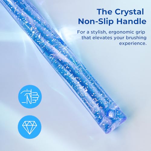 Image of Soft Bristle Toothbrush, Micro Nano Flossing Toothbrushes with Multi-Layered Shaped Bristles for Whiten Teeth and Removes Plaque, Designed for Sensitive Teeth & Gums-White Head