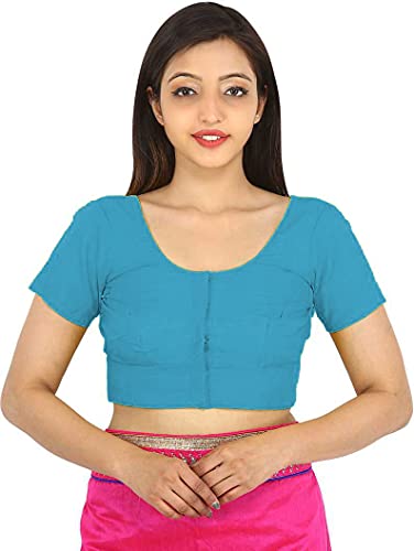 Image of Namita Women's Rubia Cotton Solid Half Sleeve Blouse