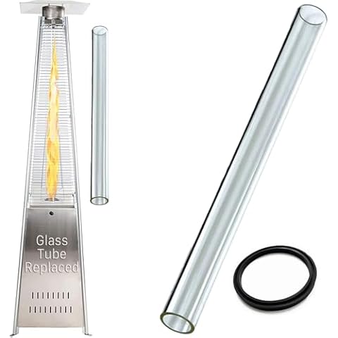 GardenCo Pyramid Patio Heater Glass Tube Cover