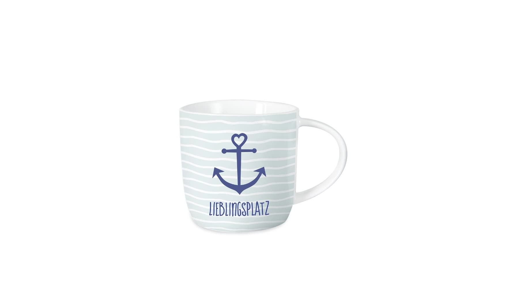 Tazza Da Colazione In Porcellana Grafik-Werkstatt Con Scritta – 300 Ml – Bianca – Lavabile In Microonde E Lavastoviglie