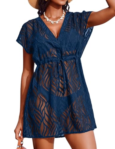 Traje de baño para mujer AI'MAGE tipo vestido corto sexy de encaje
