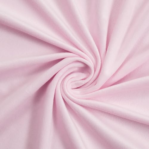 1 Yards Pink Minky Fabric 36 X 65 inches Wide Minky Cloth Soft Plush and Skin Friendly Thickened Sheer Fabric by The Yard for Baby Blanket Throws Pillow Cover Scarf Cuddly Toys Baby Accessories