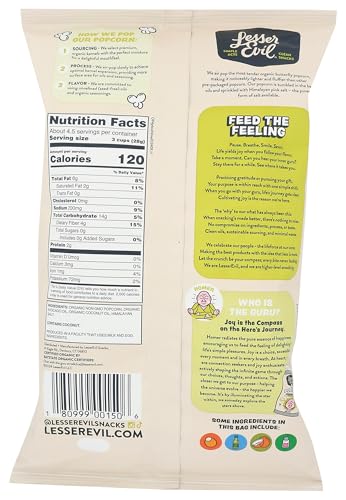 Image of Lesser Evil Avocado-Licious Popcorn, 5 Oz