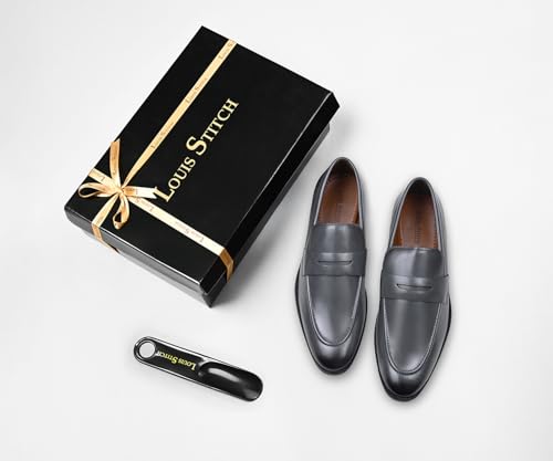 Image of LOUIS STITCH Loafers Formal Shoes for Men | Slip-On Moccasins | Ideal for Business, Casual, Parties (RGMC S)