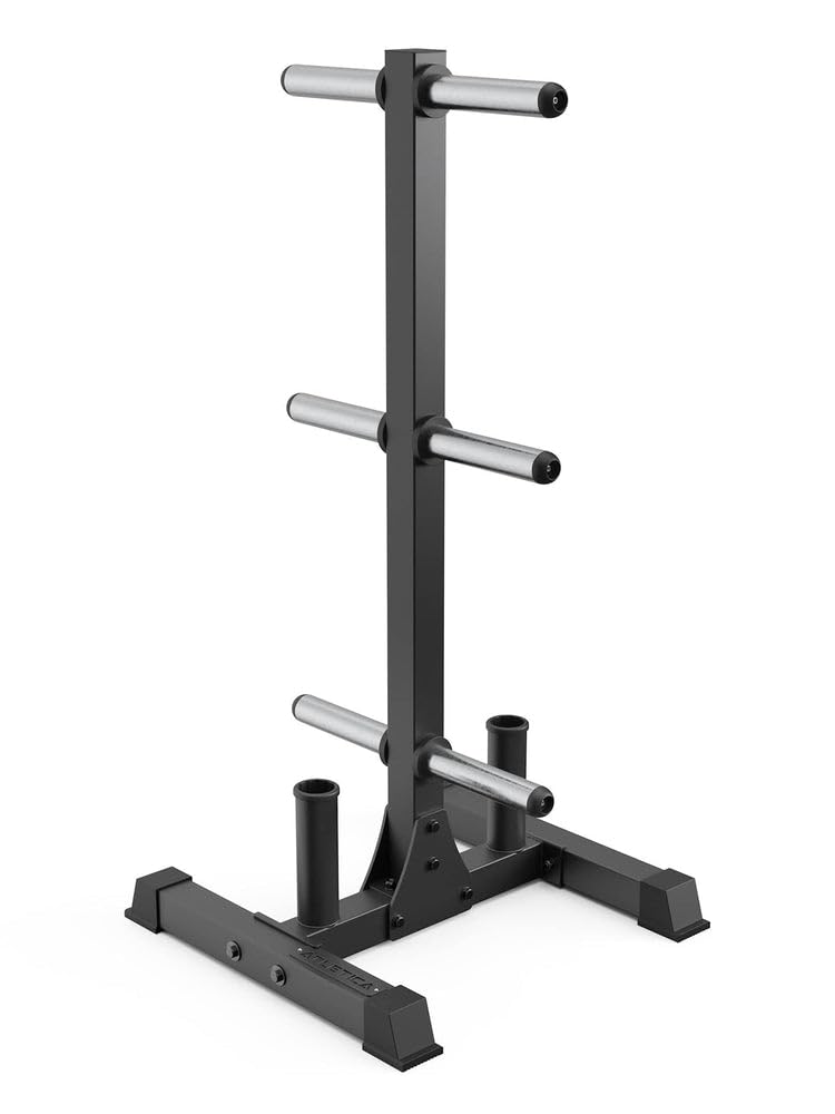 ATLETICA Rhino Storage | Ablage für Gewichte | Ablage für Ø 50 mm Scheiben und Stangen | Mehr Ordnung im Gym | Platzsparend | Hochbelastbar | Gummiprotektoren | 21 kg