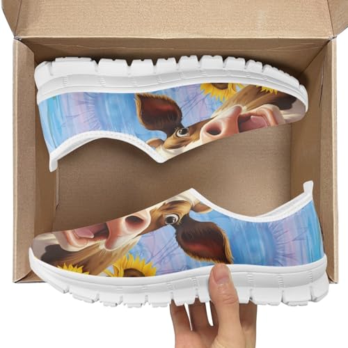 Coloranimal Slip on Mesh Sneaker for Women Lightweight Running Shoes Anti Slip Casual Shoes3