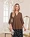 Dressy Tops for Women Night Out: Sparkly Tops - Formal Blouses for Women Elegant Evening & Cocktail Classy 70s Disco Outfits Brown Blouses for Going Out Trendy Party Shirts Womens Fall Fashion 2025