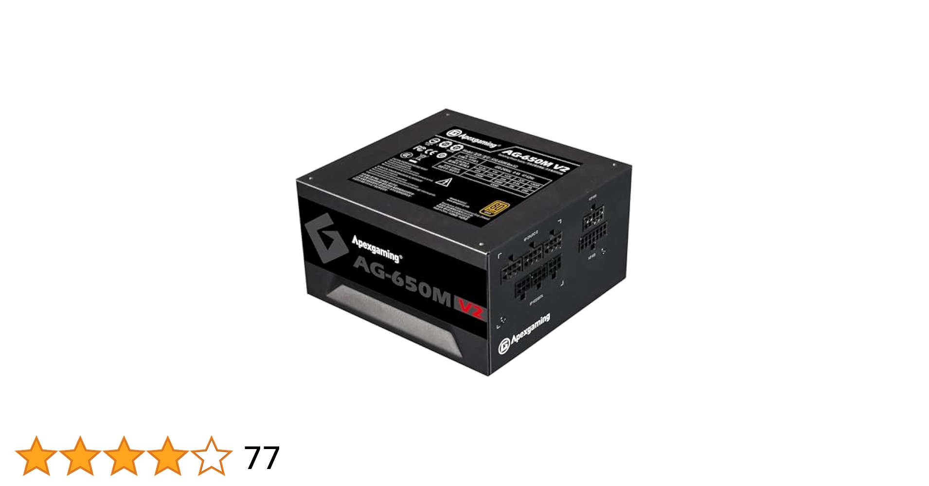 Amazon | Apexgaming AG-V2シリーズ 80 PLUS GOLD認証 PSU PSE