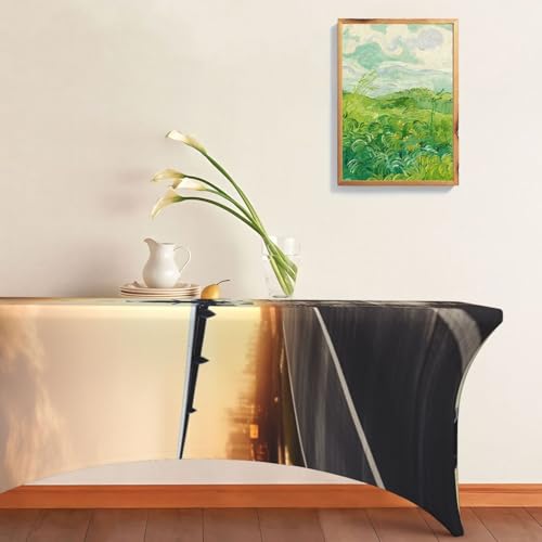 Nappe extensible pour table rectangulaire housse élasthanne buffet - 8