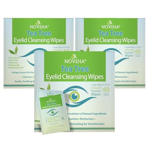 Tea Tree Oil Eyelid Wipes Pack