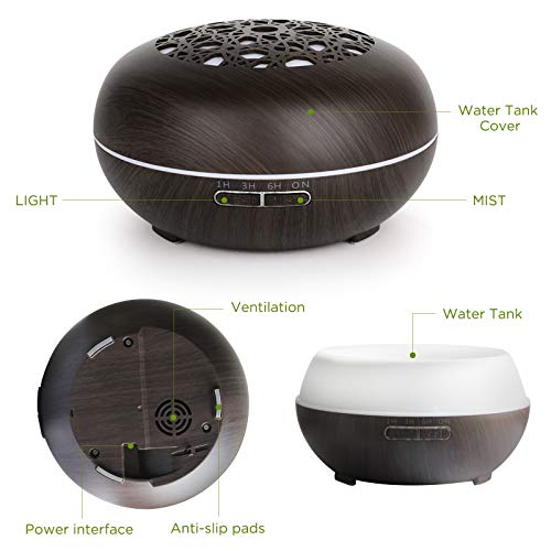 WD&CD Diffusore di Oli Essenziali, 550ML