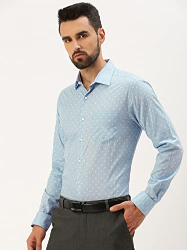 Image of Diverse Men's Cotton Printed Full Sleeve Regular Formal Shirt