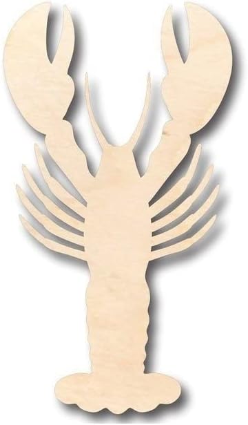 Unfinished Wood Lobster Shape Ocean Nursery Craft up to 46" DIY 16" / 3/4"