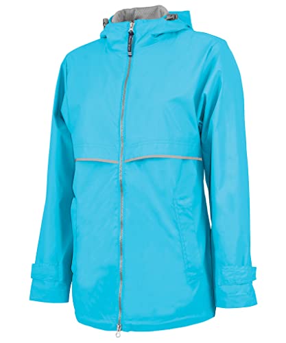 Charles River Apparel New Englander Damen Regenjacke - Türkis - Klein