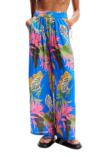 Bas de bikini Desigual évite les marques avec le maillot Tropical Party extensible
