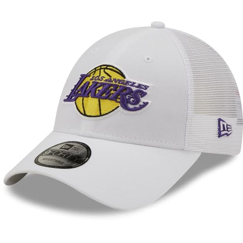 Casquette Lakers New Era 9FORTY anti-chaleur Trucker blanche NBA