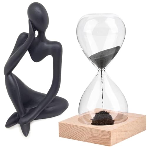 Kit Enfeite Decorativo Figura Abstrata Homem Pensador Reflex?o Am...