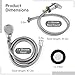 Homaisson Beauty Salon Shampoo Sink Bowl Faucet and Sprayer Kit, Leak-Proof Shampoo Bed Faucet with Metal Hose, Hot and Cold Mixer Tap Sprayer Set for Hair Beauty Salon