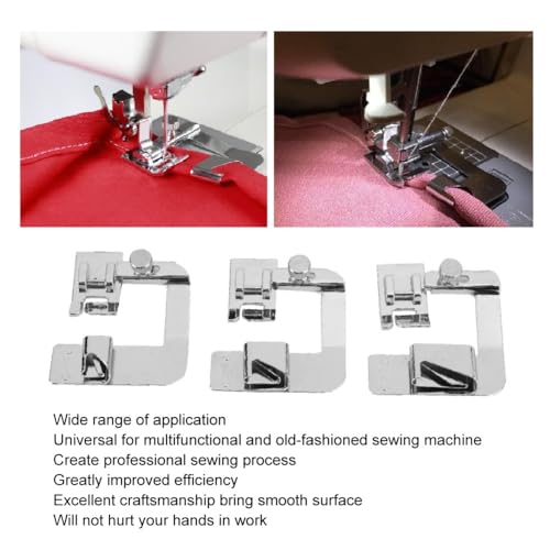 3 Pzas Pie Prensatelas Zurcido Universal para Máquina de Coser miniatura 3