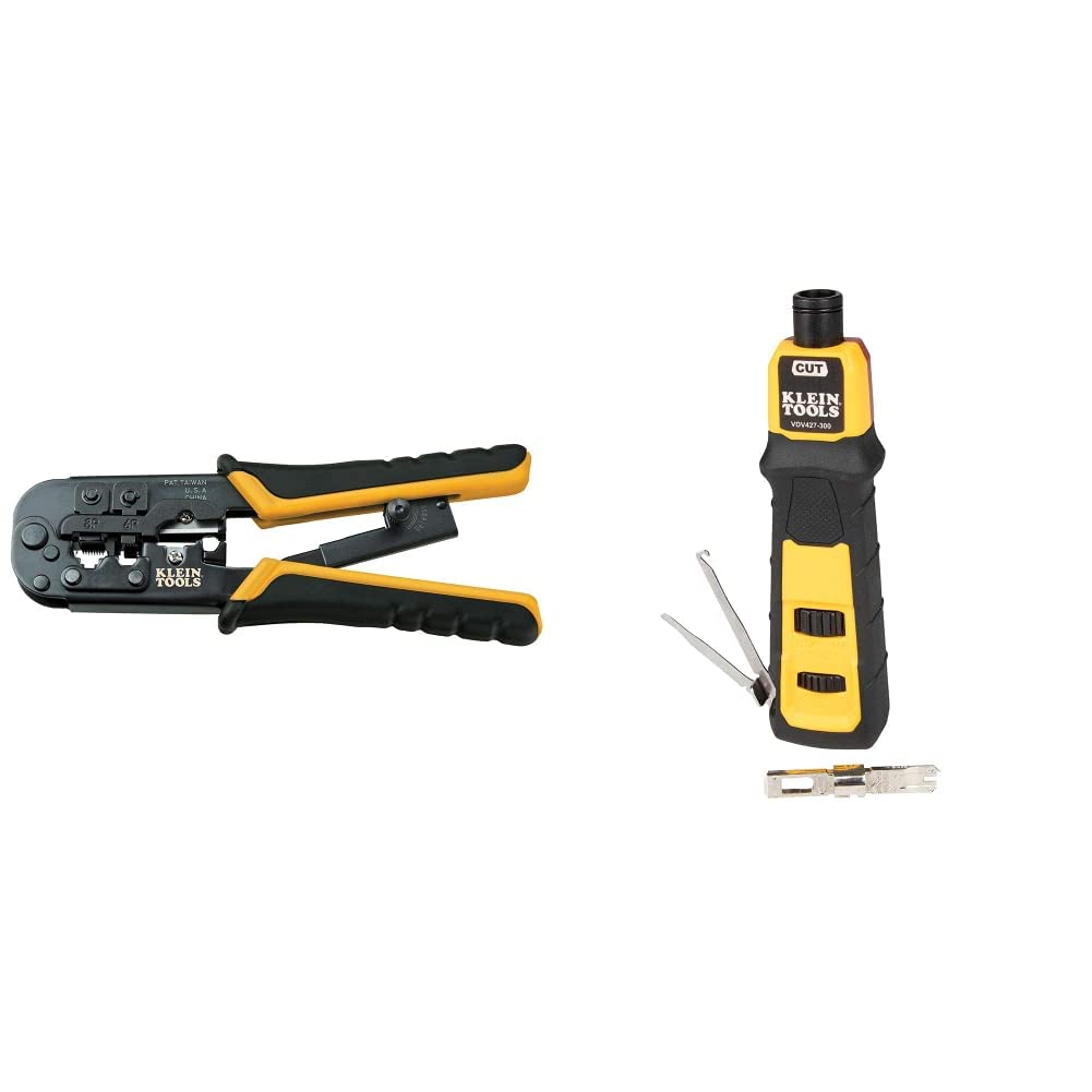 Buy Klein Tools VDV226011SEN Crimper, AllinOne Ratcheting Modular