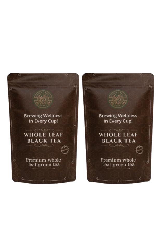 Green Tara's Aurai Premium Whole Leaf Black Tea - All Natural Flavor, Perfectly Balanced & Refreshing | 100g Each, Pack of 2 | Rich Aroma, Smooth Taste, Ideal for Daily Brewing & Tea Lovers