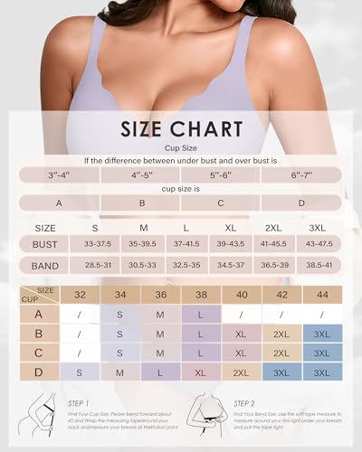 Image of Seamless Wireless Bra for Women with Support - No Underwire Full Coverage Push Up Comfort Bras - Back Fat Smoothing Bralette