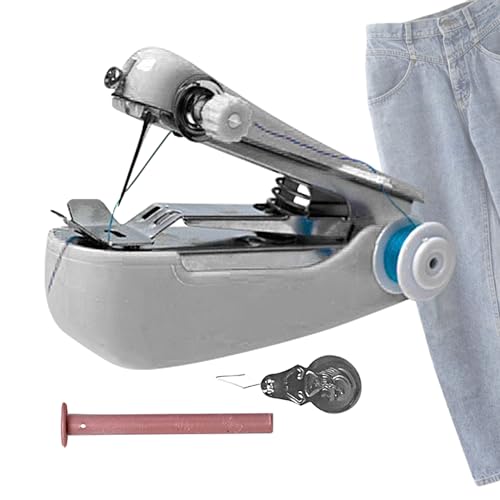 Handnaaimachine, metalen mini-rioolmachine, veelzijdige reisrioolmachine, mini-doekstichers met eenvoudige bediening, lichtgewicht handwerkgereedschap voor reizen naai-slaapzaal thuis - Image 6