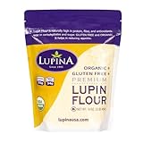 Lupina Organic Gluten-Free Lupin Flour –16 oz- High-Protein, High-Fiber, Low-Carb Plant-Based Flour – Non-GMO Vegan Superfood for Baking, Smoothies & Healthy Cooking