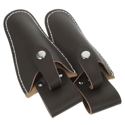 DOITOOL 2 piezas Funda de Cuero para Tijeras de Podar Protector Portátil para Herramientas de Jardinería Cubierta Ligera y Segura para Tijeras de Mano y Poda Diseño Color Color Aleatorio
