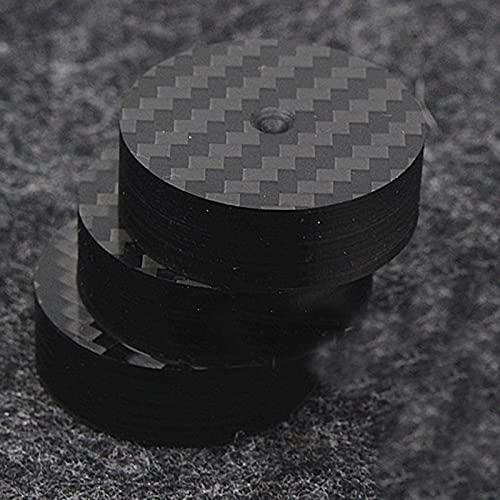Isolamento dell'altoparlante in Fibra di Carbonio Nero Hi-End 40x15mm 25x5mm 30x10mm 50x20mm Base Pad Piedi di Scarpe Piedi HiFi Audio AMP Cono del Cono Pad (Color : 50X20MM)