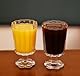 TUCHACA Fuß Eisbecher Trinkgläser Set von 2 (Durchsichtig), Blütenblatt Stil Glas Becher, geeignet für Saft, Eis, Cocktails, Dessert Mehr.