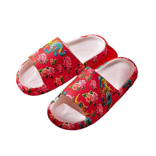 Premium Comfort Chinese Festive Slides Sandals Summer Slippers For Men Yoga Mat Flip Flops Indoor Outdoor Footwear